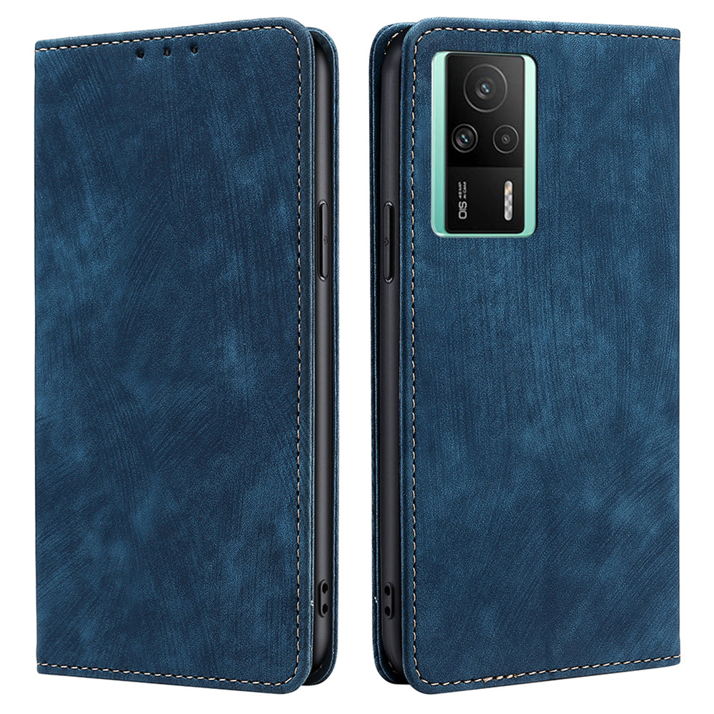 Anti-drop Leather Phone Cover For Xiaomi Redmi K60E 5G Wallet Stand RFID Blocking Phone Case Anti-drop Leather Phone Cover For Xiaomi Redmi K60E 5G Wallet Stand RFID Blocking Phone Case